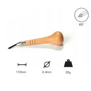 Venta Final Buril Losange 2.4 mm, 60, Mango Champinon