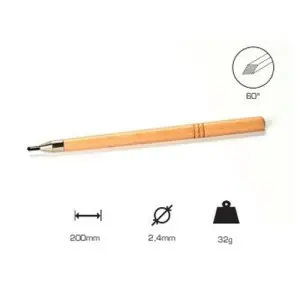 Últimas Unidades Buril Losange 2.4 mm., 60., mango largo