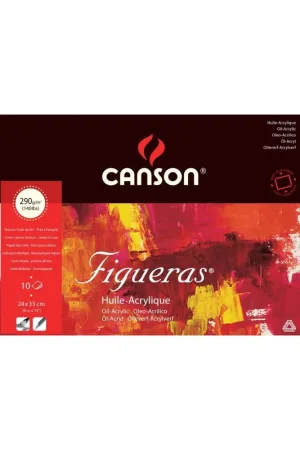 Edición Limitada BLOC DIBUJO FIGUERAS OLEO-ACRILICO A4 24X33 290GR 10HJ