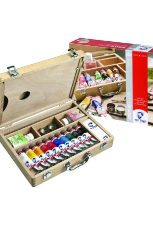 Precio Bajo CAJA ACRILICO VANGOGH 10TUBOS 40ML MADE