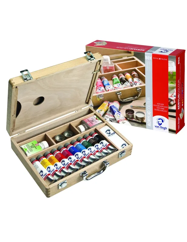 Precio Bajo CAJA ACRILICO VANGOGH 10TUBOS 40ML MADE