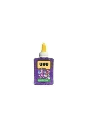 Nuevo Modelo COLA GLITTER GLUE UHU B/88 ml MORADO - 23101211/49996