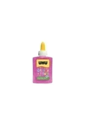 Última Versión COLA GLITTER GLUE UHU B/88 ml ROSA - 23101210/49992