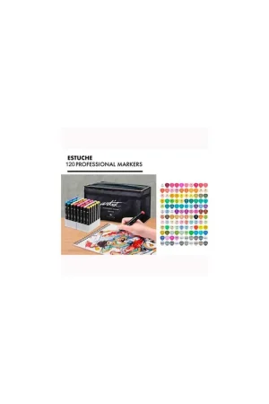 ROTULADORES ARTIST 120 UDS DOBLE PUNTA BOG LUXURY CANVAS Profesional