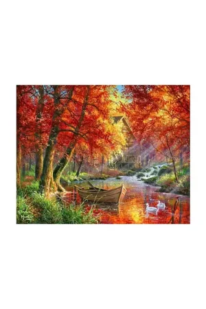 PINTAR POR NÚMEROS FA10021Y 40X50CM FIGURA "PAISAJE OTOÑAL" Envío Inmediato