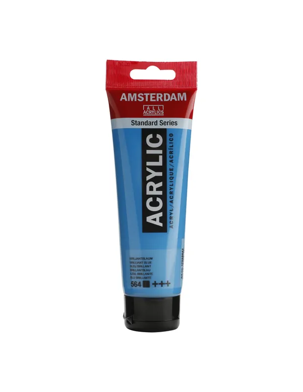 Alta Calidad PINTURA ACRÍLICA AMSTERDAM TUBO 120ML AZUL BRILL