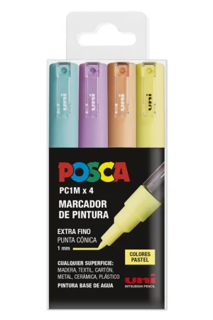 ROTULADORES POSCA 4 UDS PC1M PASTEL Promoción
