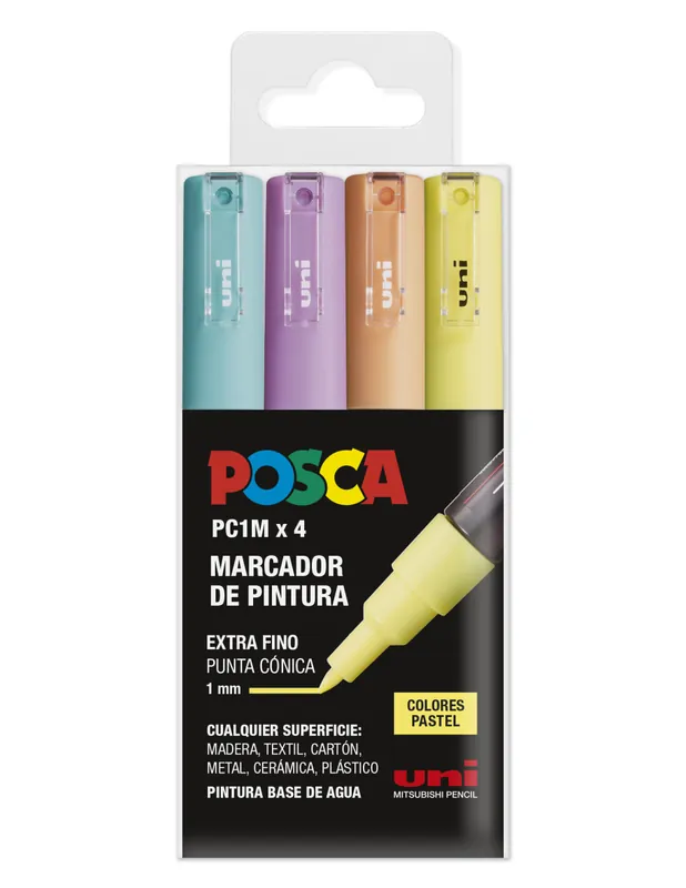 ROTULADORES POSCA 4 UDS PC1M PASTEL Promoción