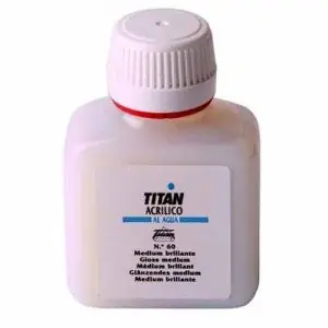 Medium acrílico brillante Titan (250 ml) Tendencia