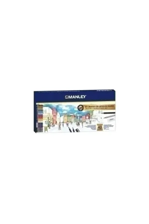 LAPICES COLOR MANLEY SET CREATIVO C/40 - 12802574/MLA00040 A Buen Precio