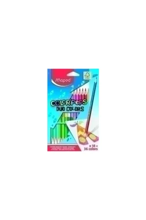 LAPICES COLOR MAPED COLOR PEPS DUO es.18 - 12801981/829601FC Pedido Al Por Mayor