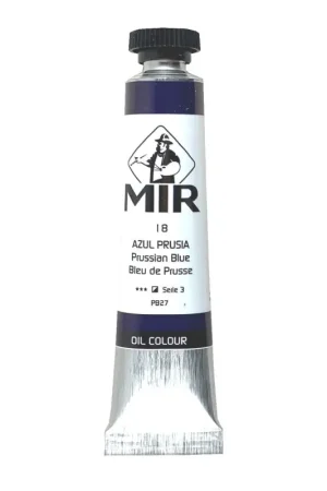 Directo De Fábrica MIR Nº18 ÓLEO TUBO 20ML. AZUL PRUSIA S3