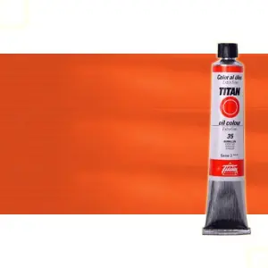 Nueva Colección Óleo Titan extra fino n. 20 color rojo cadmio claro (60 ml) S.4