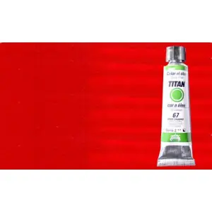 Óleo Titan extra fino n. 22 color rojo cadmio medio (20 ml) S.4 Garantía Incluida