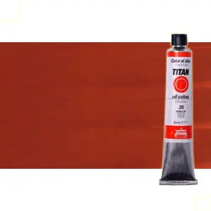 Óleo Titan extra fino n. 24 color rojo cadmio oscuro (60 ml) S.4 Marca Reconocida