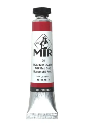 Envío Exprés MIR Nº31 ÓLEO TUBO 20ML. ROJO MIR OSCURO S3
