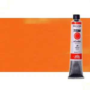 Envío Internacional Óleo Titan extra fino n. 31 color amarillo Titan naranja claro (60 ml) S.2