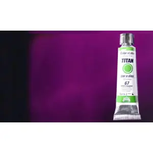 Óleo Titan extra fino n. 42  color carmín violáceo (20 ml) S.3 Garantía Incluida