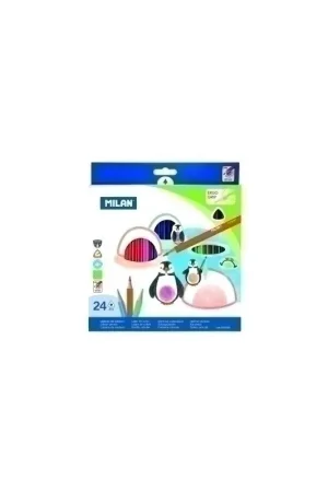 LAPICES COLOR MILAN ERGO GRIP Est. 24 - 12801499/722324 Mayoreo