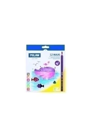 LAPICES COLOR MILAN MAXI TRIANGULAR 12 - 12802044/722612 Pedido Al Por Mayor