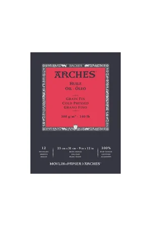 De Moda BLOC DIBUJO ARCHES OLEO-ACRILIO ENCOLADO 23X31 12HO 100% GF 300G BLANCO