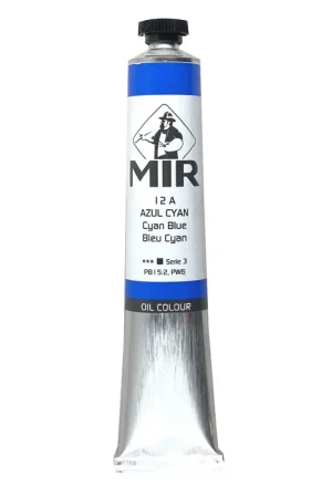 Solo Hoy MIR Nº12A ÓLEO TUBO 60ML. AZUL CYAN (PRIMARIO) S3