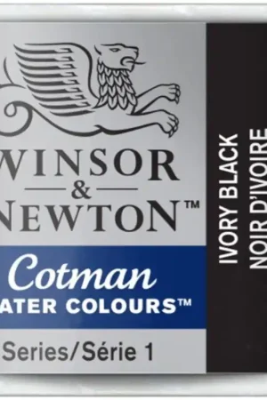 W&N ACUARELA COTMAN 1/2 GODET NEGRO MARFIL No Te Lo Pierdas