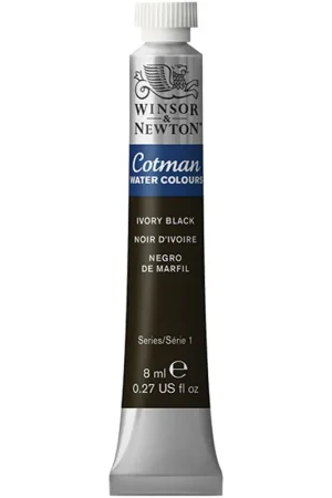 Nuevo Modelo W&N ACUARELA COTMAN 8ML NEGRO MARFIL Nº331
