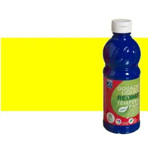 Gouache liquido Amarillo Primario, Lefranc, 500 ml. Artesanal