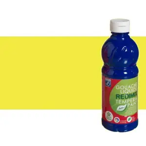 Promoción Gouache liquido Amarillo Fluorescente Lefranc, 500 ml.
