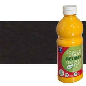 Directo De Fábrica Gouache liquido Negro, Lefranc, 1000 ml.