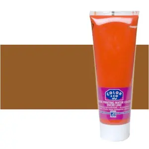 Tinta Linograbado Tierra de Sombra Tostada, Tubo 250 ml. Hecho A Mano