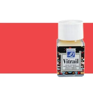 Pintura Cristal Rojo Vivo Vitrail Lefranc, 50 ml.-433 Mejor Calidad
