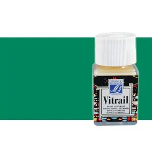 Pintura Cristal Verde Intenso Vitrail Lefranc, 50 ml.-534 Exclusivo