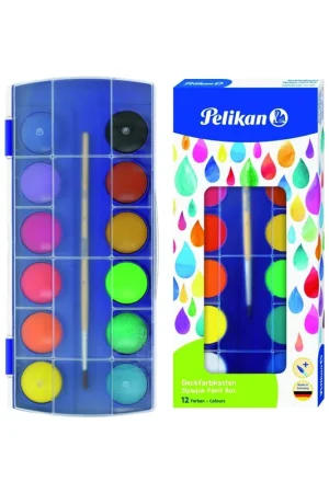 ACUARELAS PELIKAN F355 PINCEL 12 COLORES PELIKAN Solo Hoy