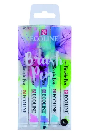 ROTULADORES ECOLINE 5 UDS BRUSHPEN COLORES PASTEL Entrega Rápida