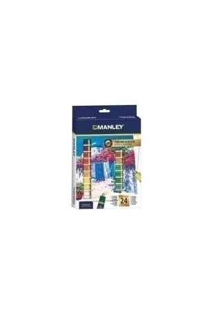 Oferta Especial PINTURA ACRIL. MANLEY  12 ml ESTUCHE 24 - 23501930/MDV00024