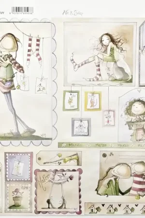 Lujoso PAPEL SCRAP UAM003