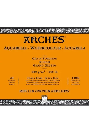 Bestseller BLOC DIBUJO ACUARELA ARCHES 20HJ 300GR 31X41 GG