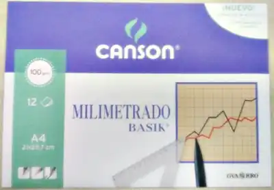 Original MINIPACK DIBUJO MILIMETRADO CANSON 100GR A4