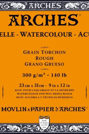 Compra Hoy BLOC ARCHES ACUARELA 23×31, 300GR/M2, (grano grueso)