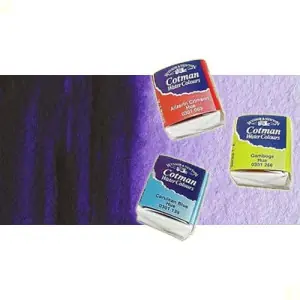 Acuarela Cotman Winsor & Newton 1/2 godet color violeta dioxacina Marca Reconocida