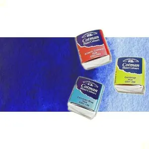 Barato Acuarela Cotman Winsor & Newton 1/2 godet color azul ultramar