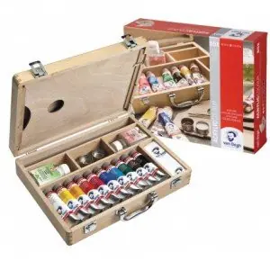 Caja de madera con 10 colores acrílicos Van Gogh (40 ml) Última Oportunidad