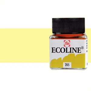 Solo Hoy Acuarela líquida Ecoline Talens color amarillo pastel (30 ml)