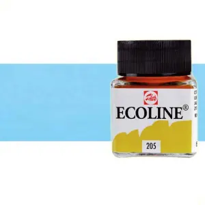Promoción Exclusiva Acuarela líquida Ecoline Talens color azul pastel (30 ml)