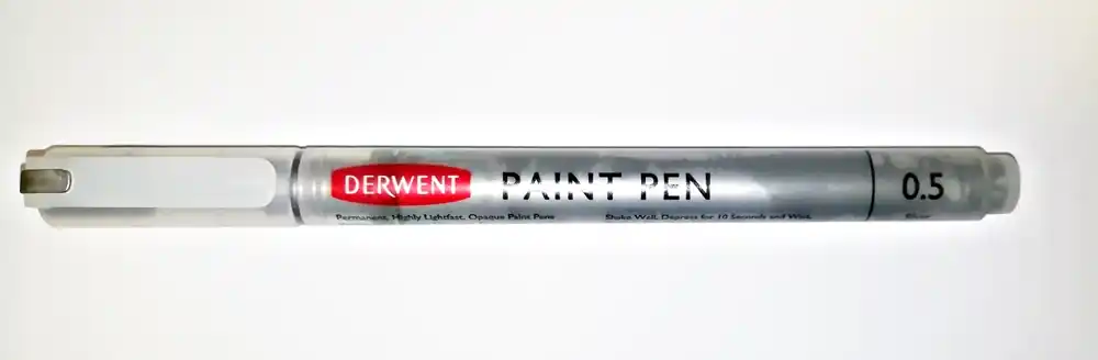 Auténtico ROTULADOR PERMANENTE DERWENT PLATA