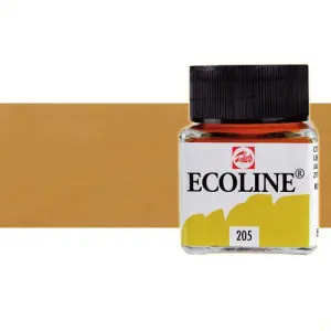 Profesional Acuarela líquida Ecoline Talens color oro (30 ml)