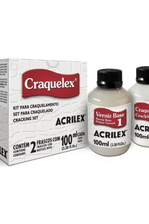KIT CRAQUELADOR 2 PASOS ACRILEX 100ML Ordenar Ahora Mismo