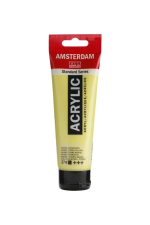 PINTURA ACRÍLICA AMSTERDAM TUBO 120ML AMARIL.NIQ.TIT Liquidación